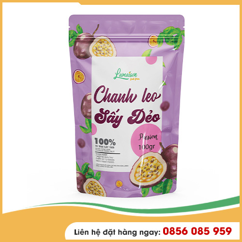 Chanh Leo Sấy Dẻo<br>Khối Lượng Tịnh: 100gr